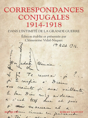 cover image of Correspondances conjugales 1914-1918